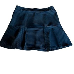 Zara black ribbed‎ mini skirt flare. Size medium